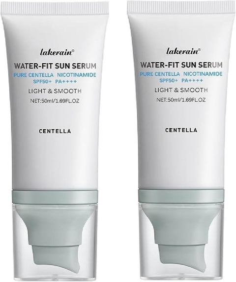 Centella Sunscreen SPF 50,Centella Hyalu Cica Water-Fit Sun Serum,2 Pcs - Personal Care