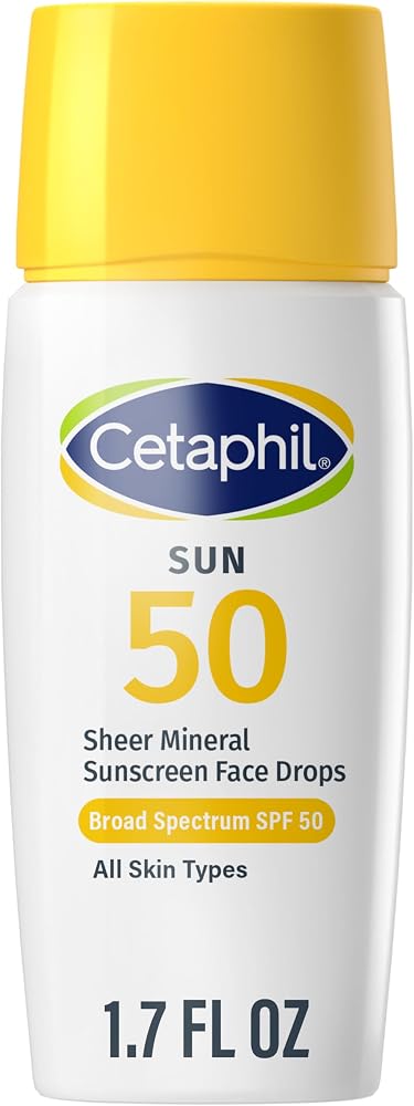 Cetaphil Sheer Mineral Face Sunscreen, SPF 50, Zinc Oxide, 1.7oz - Personal Care