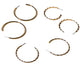 Charming Charlie Gold-Plated 3-Pair Hoop Earrings Set - Diverse Designs for Women, Perfect for Everyday and Special Occasions.