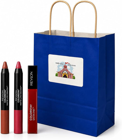 BIGTOPDEALSUSA 3-Piece Makeup Gift Set – Revlon ColorStay Lipstick Bundle | Perfect Office Party Prize, Secret Santa & White Elephant Gift | 3 Items: 2 Matte Lip Crayons & 1 Satin Liquid Lipstick