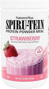 NaturesPlus SPIRU-TEIN, Strawberry - 1.2 lb - Plant-Based Protein Shake - Non-GMO, Vegetarian, Gluten Free - 16 Servings