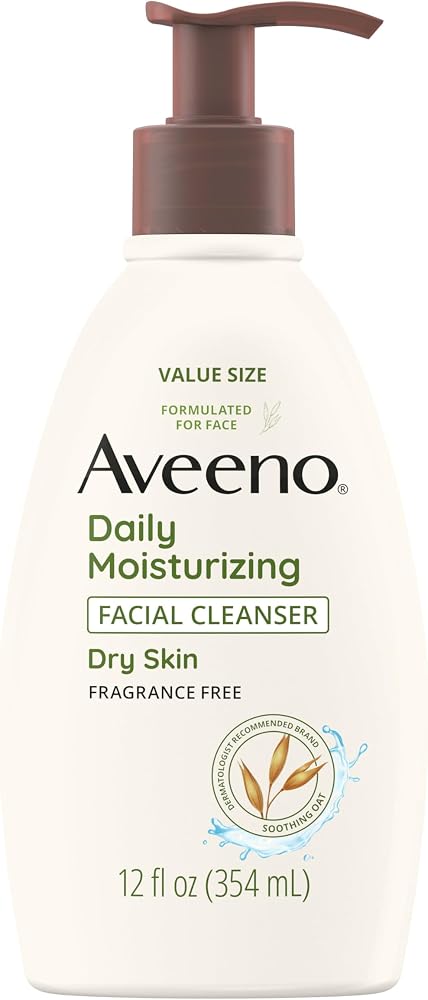 Aveeno Daily Moisturizing Facial Cleanser, Fragrance Free, 12 fl. oz - Personal Care