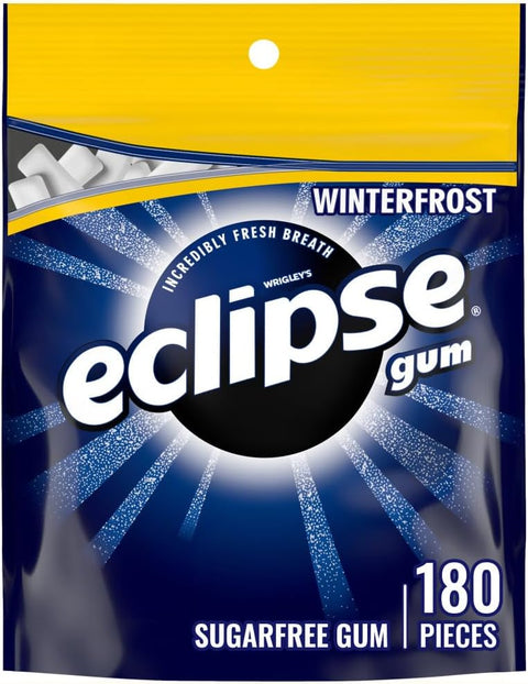 Eclipse Winterfrost Chewing Gum Sugar Free, Bulk, 180 Piece Bag, 8.8 oz - Personal Care