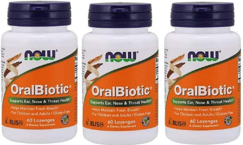 NOW Foods - Oralbiotic Blis K12(R) 60 LOZ (Pack of 3)