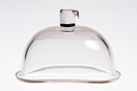 The Phenom Womans Pump Accessory Acrylic Cylinder 3" Inches Wide and 4" Inches Long with Female Attachment for Hand Vacuum Pumps