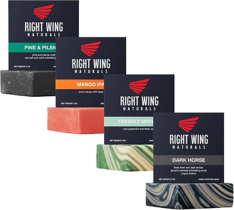 Right Wing Naturals Mens Bar Soap Gift Set, Best Sellers - Personal Care