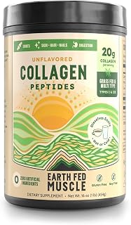 Earth Fed Muscle Collagen Peptides, Unflavored, 23 Servings