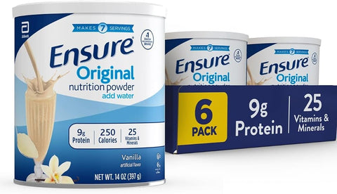 Ensure Original Vanilla Nutrition Powder, Small Meal Replacement, 6 Pack