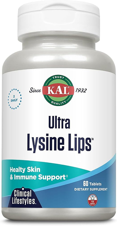 KAL Ultra Lysine Lips Supplement Tablets, 60 Count Tablets