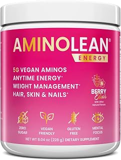 AminoLean Pre Workout Powder - Natural Amino Energy with Vegan Amino Acids