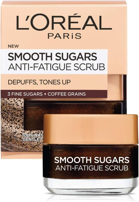 L'Oreal Paris Skin Care Pure Sugar Face Scrub With Kona Coffee To Instantly Resurface & Energize for Soft Glowing Skin, 1.7 Ounce - Personal Care