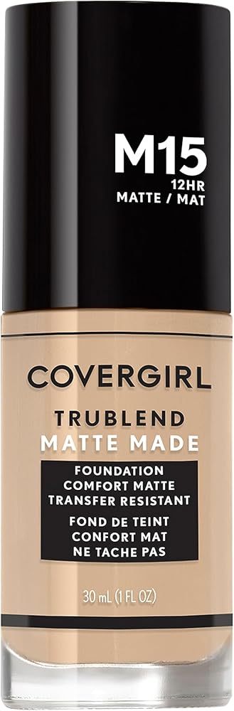 COVERGIRL TruBlend Matte Made Liquid Foundation, Buff Beige, 1 Fl Oz (Pack of 1)