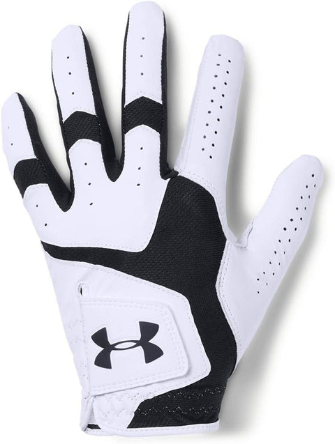Under Armour Men's CoolSwitch Golf Glove, White /Black, Right Hand Large