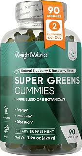 WeightWorld Super Greens Gummies + Added Vitamins & Minerals, 45-Day Supply