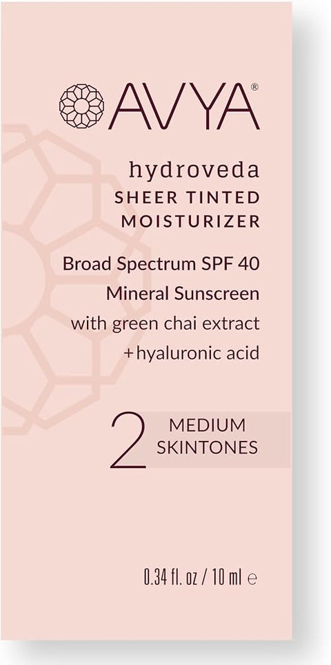 Avya Skincare SPF 40 Tinted Moisturizer, Medium #2 - .34oz - Personal Care