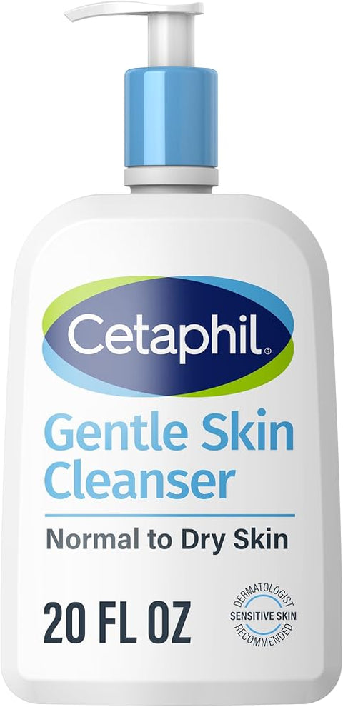 Cetaphil Gentle Cleanser, Hydrating Face Wash, Sensitive Skin, 20oz
