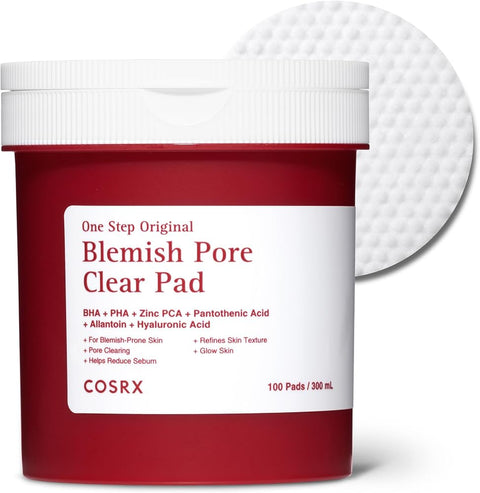 Cosrx OneStep Blemish Pore Clear Toner Pads, Exfoliating Care (100 Pads) - Personal Care