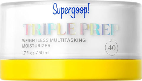 Supergoop! Triple Prep Daily Face Moisturizer SPF 40 Sunscreen, 1.7 fl oz - Personal Care