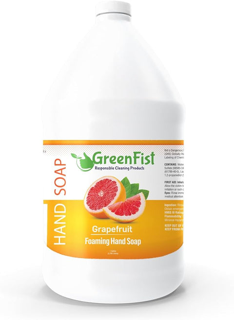 Greenfist Foaming Hand Soap Refills Jug Grapefruit Scent Foam Refill Made in USA, 128 ounce (1 Gallon) - Personal Care