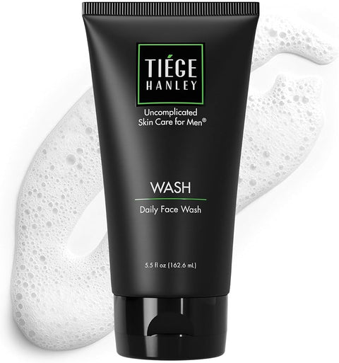Tiege Hanley Daily Face Wash for Men, Cleanser, Fragrance-Free, 5.5 Fl Oz - Personal Care