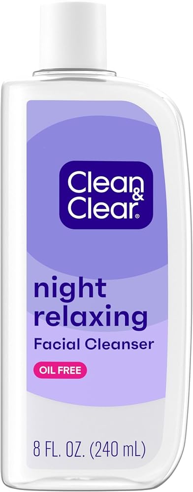 Clean & Clear Night Relaxing Deep Cleaning Face Wash, 8 Fluid Ounce (Packaging May Vary) - Personal Care