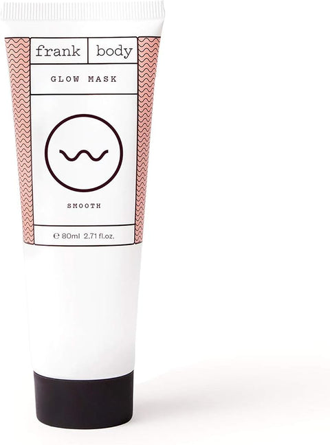 Frank Body Glow Mask | Naturally Derived, Ultra-Hydrating 5min Face Mask | Soothes Skin Instantly, Fights Puffiness & Moisturizes | Made With Shea & Cocoa Butters | 80ml -- 2.71oz - Moisture Wicking
