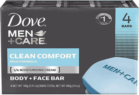 Dove Men+Care Cleansing Soap Bar for Body, Face and Hair, 3.51 Oz - Personal Care