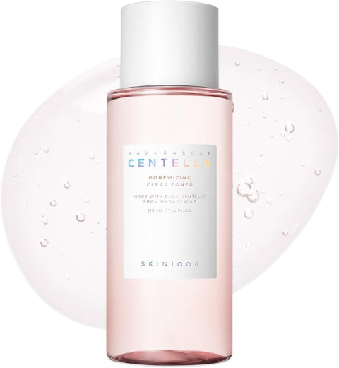 Skin1004 Poremizing Clear Toner 7.10 fl.oz, 210ml, Korean Face Toner with Himalayan Pink Salt & Madagascar Centella, Facial Toner for Pore Care & Oil Balance, Hydrating Essence, Korean Skin Care