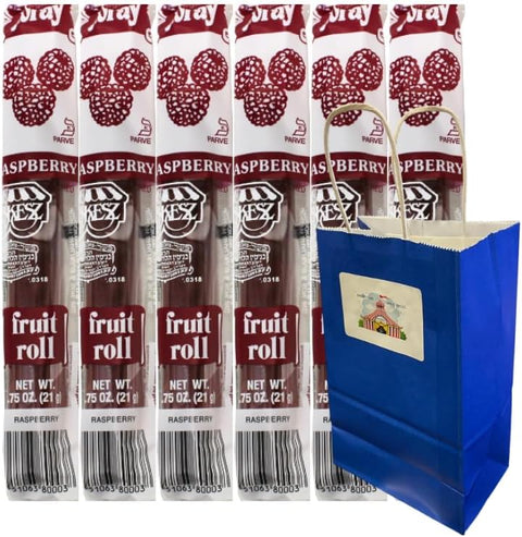 Fruit Roll Raspberry Flavor - 0.75 oz Individually Wrapped Rolls (Pack of 6) - Delicious Gluten-Free Snack, Made with Real Fruit, Perfect for Kids and Adults