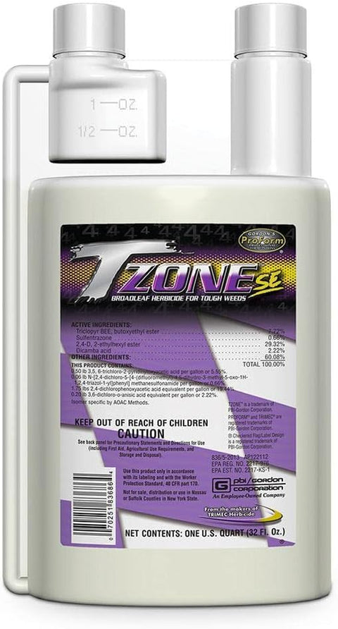 TZONE SE Broadleaf Herbicide for Tough Weeds - 1 Quart