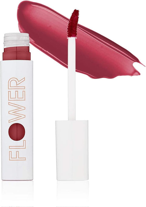FLOWER BEAUTY By Drew Barrymore Bitten Lip Stain - Long-Lasting Color - Hydrating + Water-Based Formula - Gel-Like Texture - (Tempt)