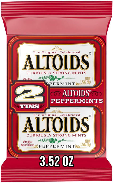 Altoids Peppermint Breath Mint Tins, 3.52 Oz (Pack of 2) - Personal Care