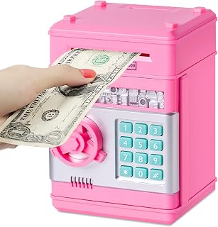 Subao Kids Piggy Bank Toy for Boys Girls Cash Coin ATM Banks Paper Money Auto Saving Box Toys Hot Gifts