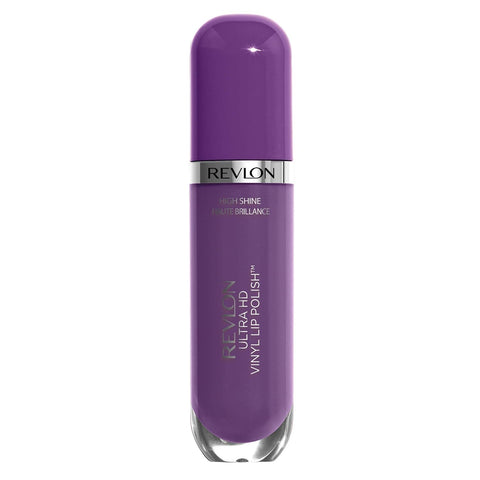 Revlon Ultra HD Vinyl Lip Polish, Liquid Lipstick, Game On, Violet Gloss - 945 Game On