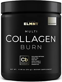 Super Collagen Powder for Women Weight Loss + Beauty w. Probiotics, Hyaluronic Acid, ACV, KSM-66, Biotin - Premium Multi Collagen Peptides Protein Supplement Colageno for Women (Unflavored)