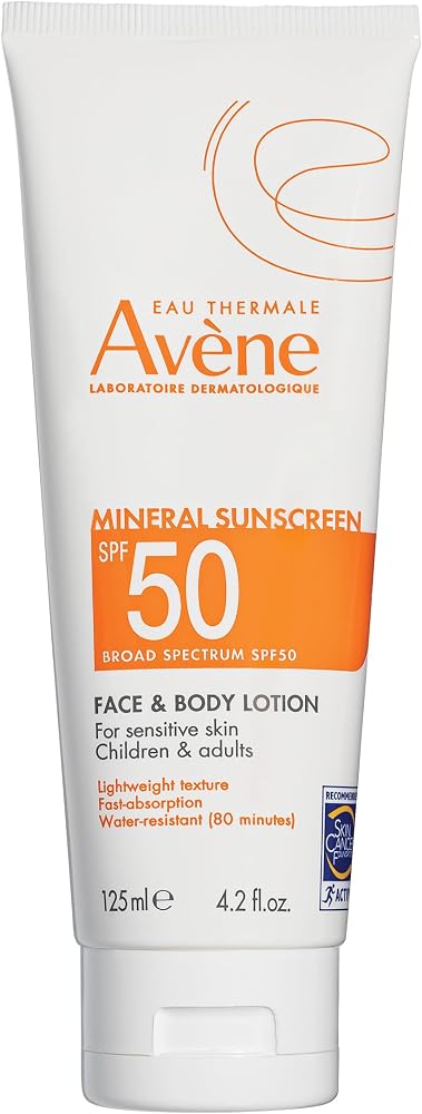Avène Sheer SPF 50, Mineral Sunscreen 100% mineral UVA/UVB filter, 4.23 oz - Personal Care