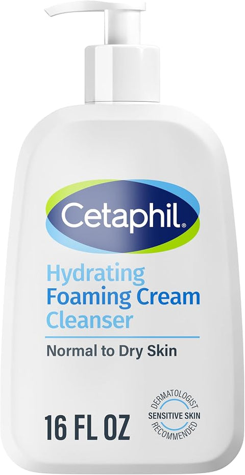 Cetaphil Cream to Foam Face Wash, Sensitive Skin Cleanser, 16oz - Personal Care