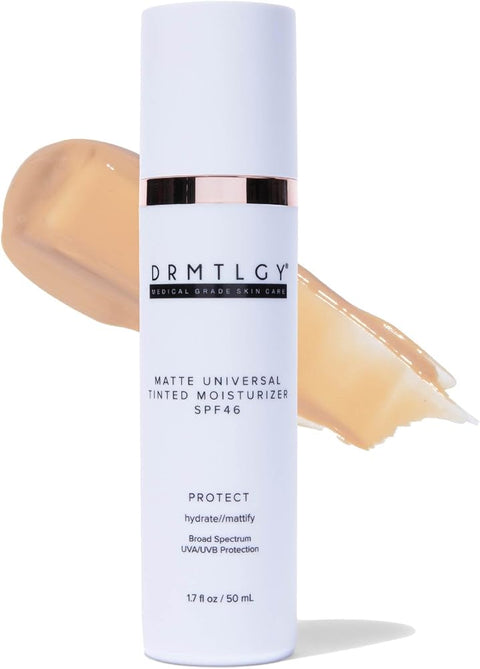 Drmtlgy Matte Universal Tinted Moisturizer SPF 46 | Matte Tinted Sunscreen - Personal Care