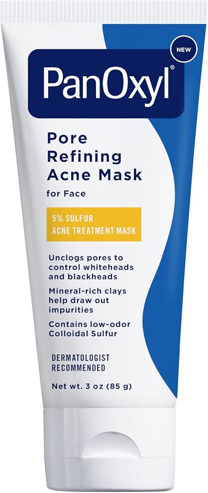 Panoxyl Pore Refining Acne Mask, 5% Colloidal Sulfur, For Face, 3 oz - Personal Care
