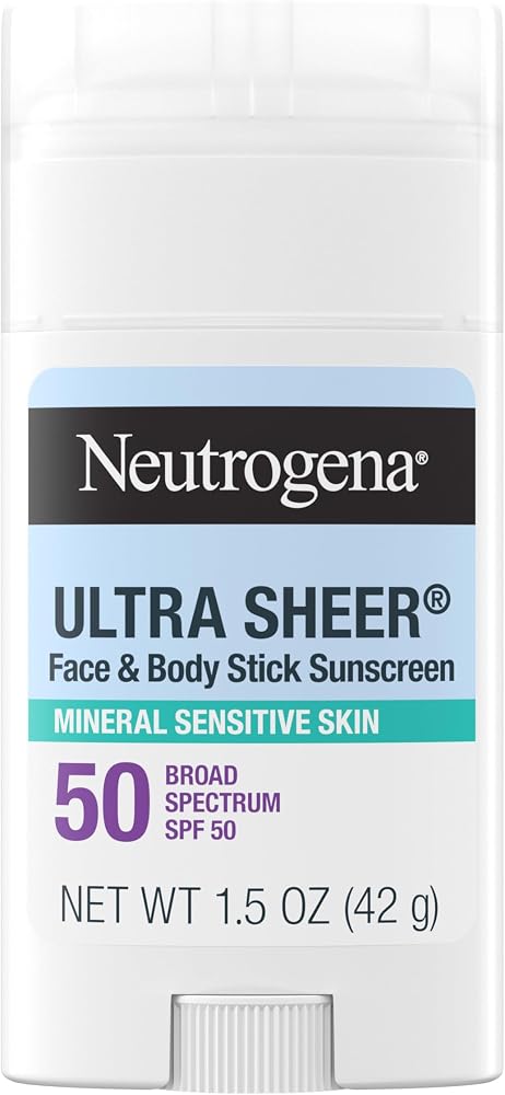 Neutrogena Ultra Sheer Mineral Sunscreen Stick SPF 50, 1.5 oz - Personal Care
