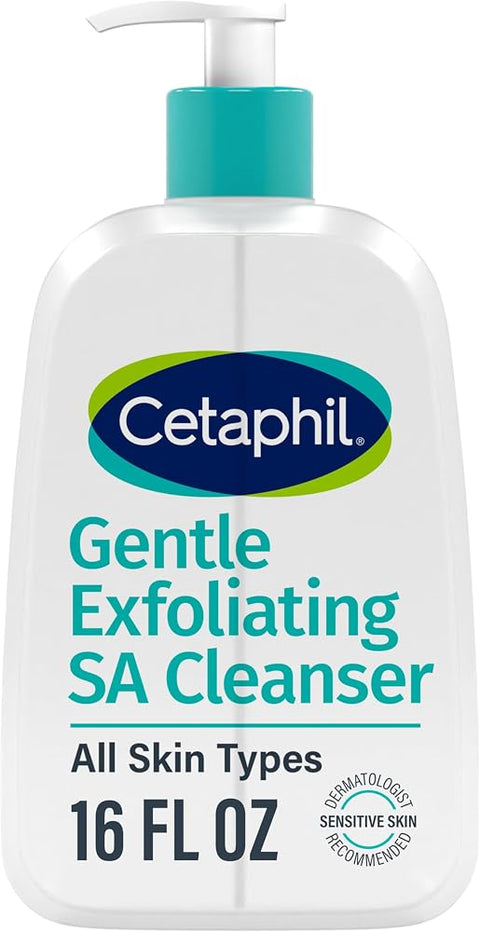 Cetaphil SA Gentle Exfoliating Face Wash, Salicylic Acid Cleanser, 16oz - Personal Care