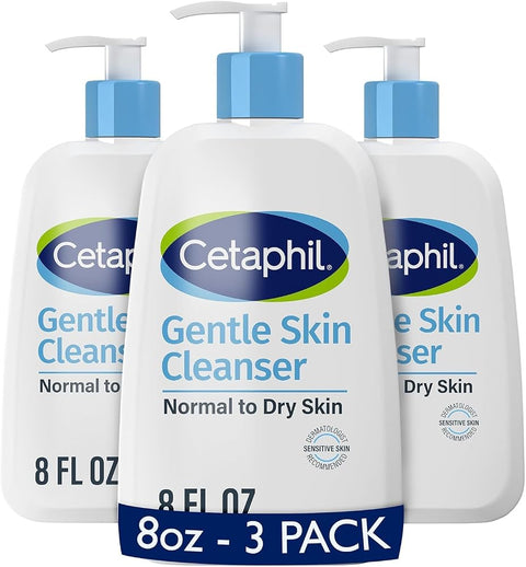 Cetaphil Gentle Cleanser, Hydrating Face & Body Wash, Sensitive, 8oz - Personal Care