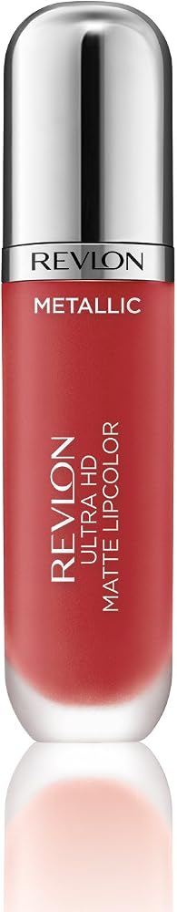 RevlonUltra HD Metallic Matte Liquid Lipcolor, Liquid Lipstick, Flare