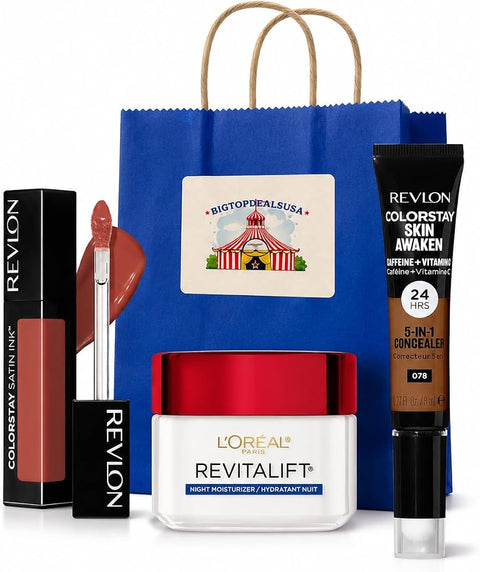 BIGTOPDEALSUSA Beauty Gift Set, Multi-Brand Makeup and Skincare