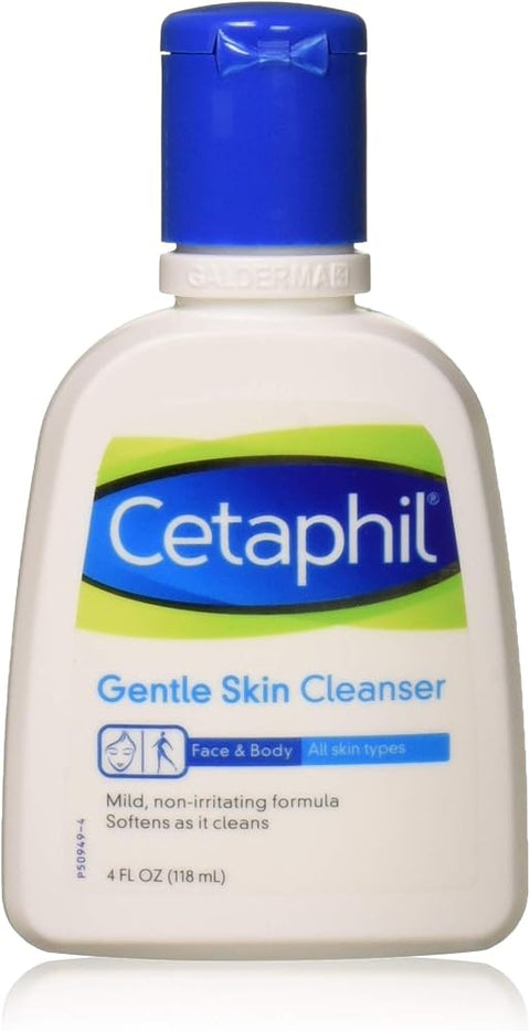 Cetaphil Gentle Skin Cleanser for Dry to Normal Sensitive Skin, 4 fl oz (Pack of 2) - Personal Care