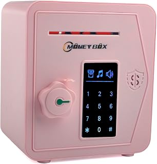 Piggy Bank for Girls Boys Toy Large Electronic Money Coin Banks Money Saving Box with Password, Kids Safe Money Jar for Adults Great Gift Toy Bank for Kids (Pink)