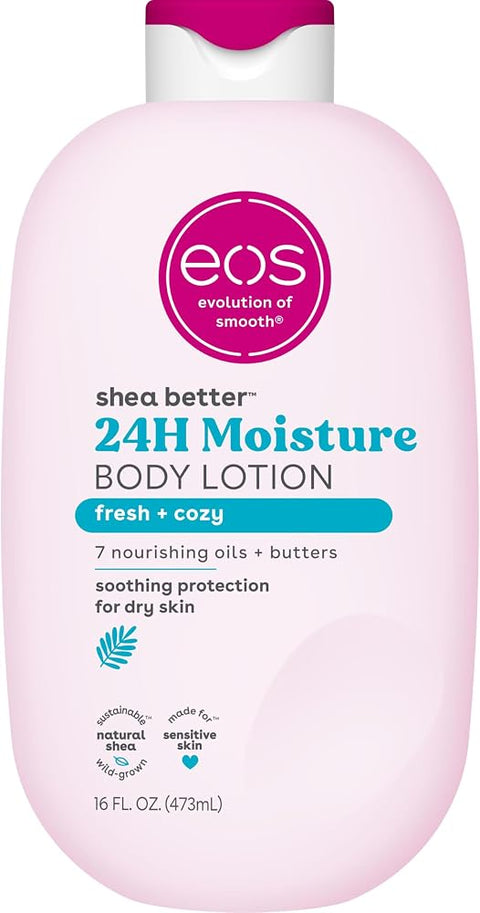 eos Natural Shea Better Body Lotion, Fresh & Cozy, 16 fl oz
