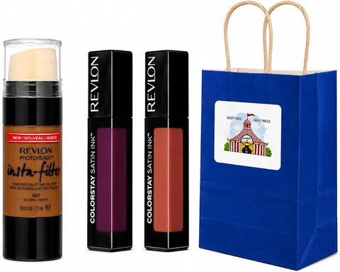 BIGTOPDEALSUSA Bold Color Makeup Set, Bold Red, Brightening