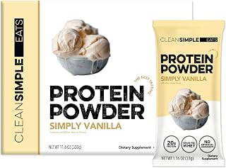 Clean Simple Eats Whey Isolate Protein, Simply Vanilla, 10 Stick Packs