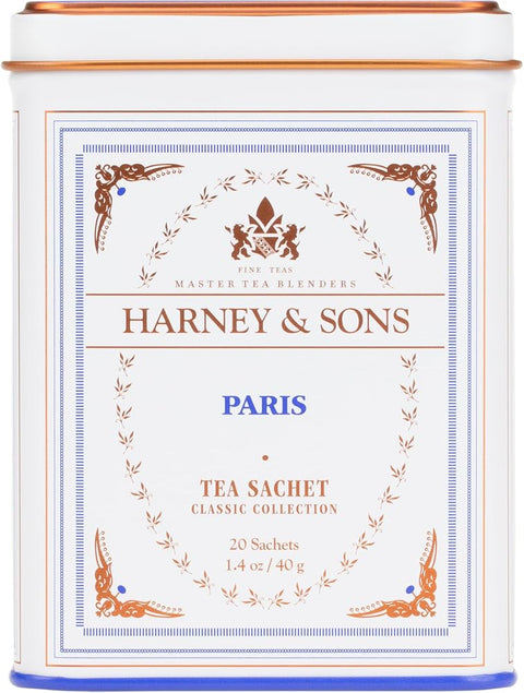 Harney & Sons Classic Paris Black Tea, 20 Sachets in Tin